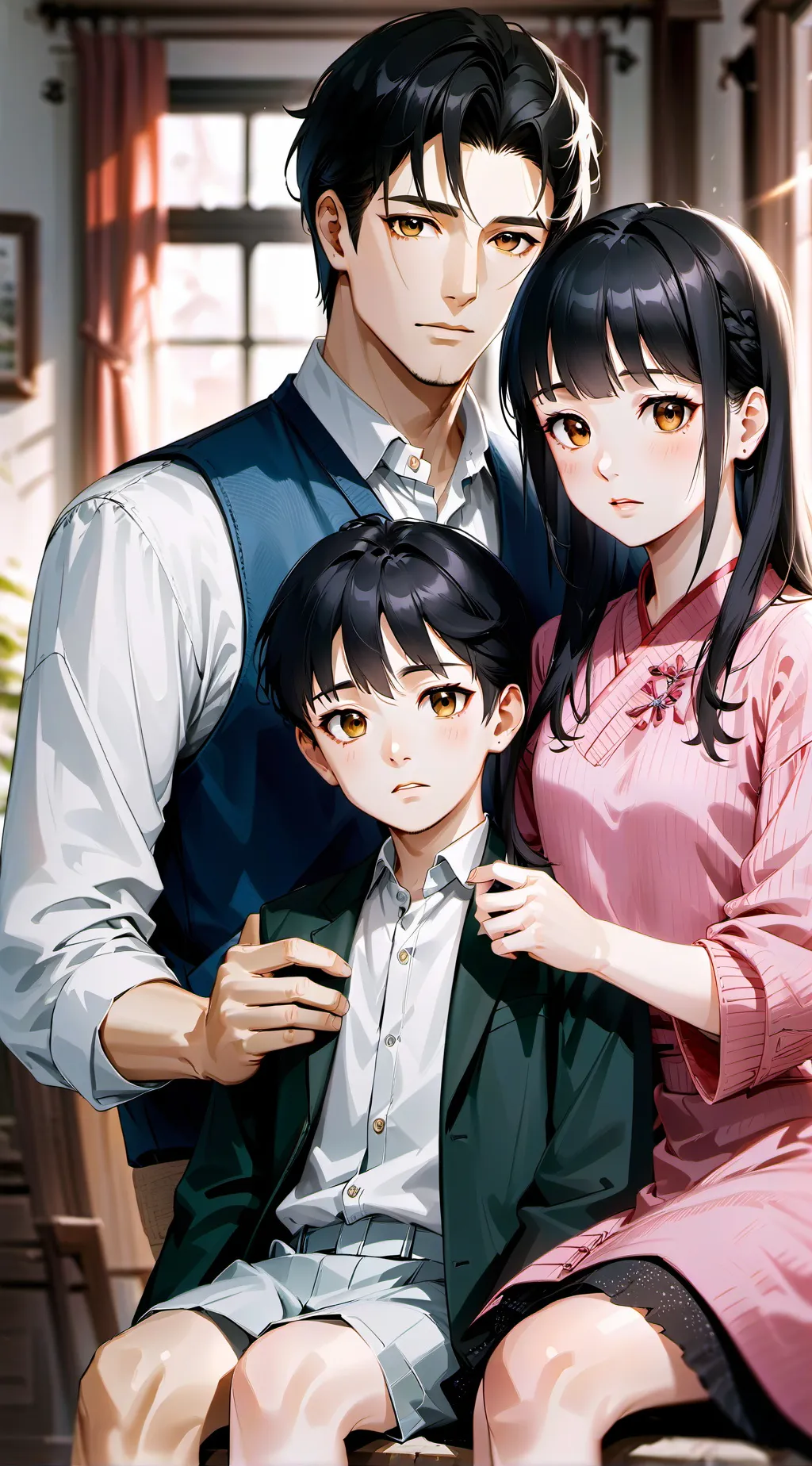 ai character: Family ATM background