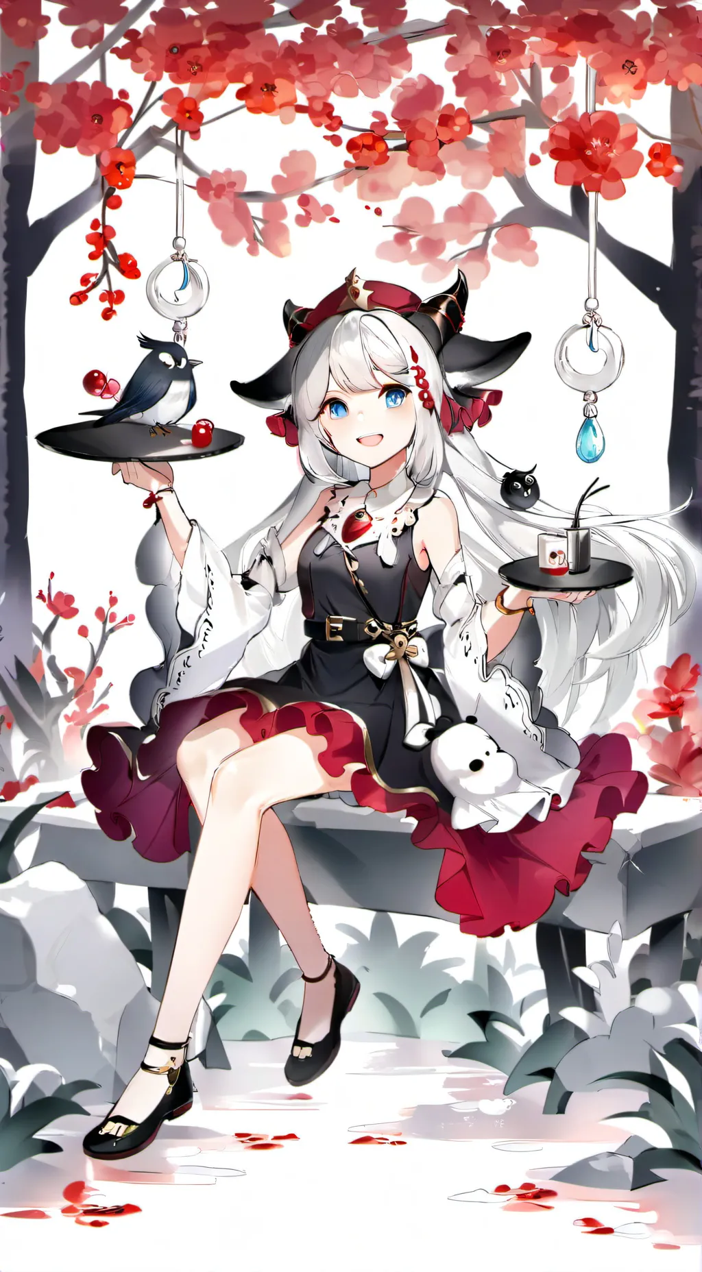 ai character: Акота  background