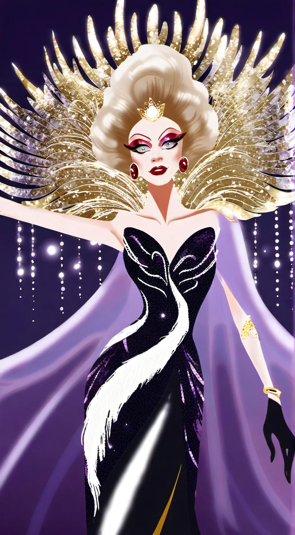 ai character: Novo(drag queen) background