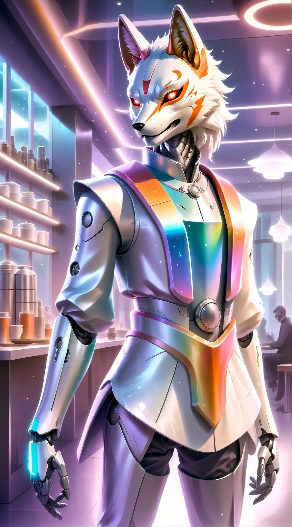 ai character: Kitsune 009 background