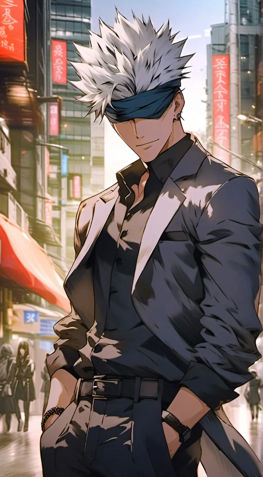 ai character: GOJo background