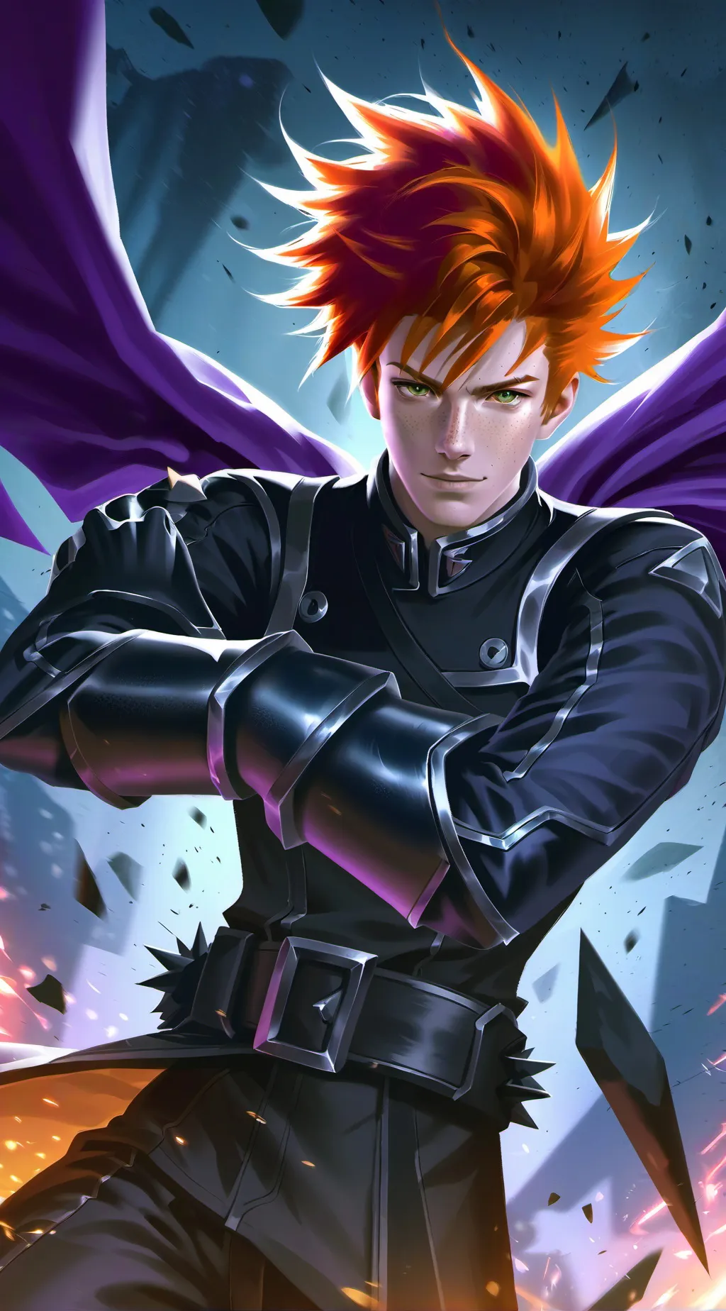 ai character: Katsuki Bakugou background