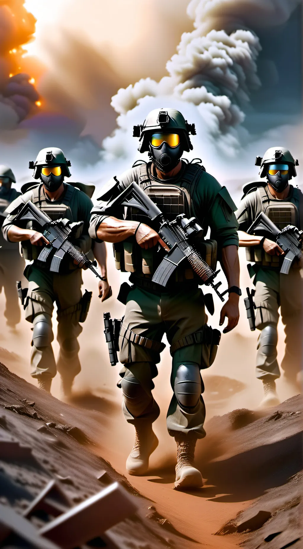 ai character: in a war background