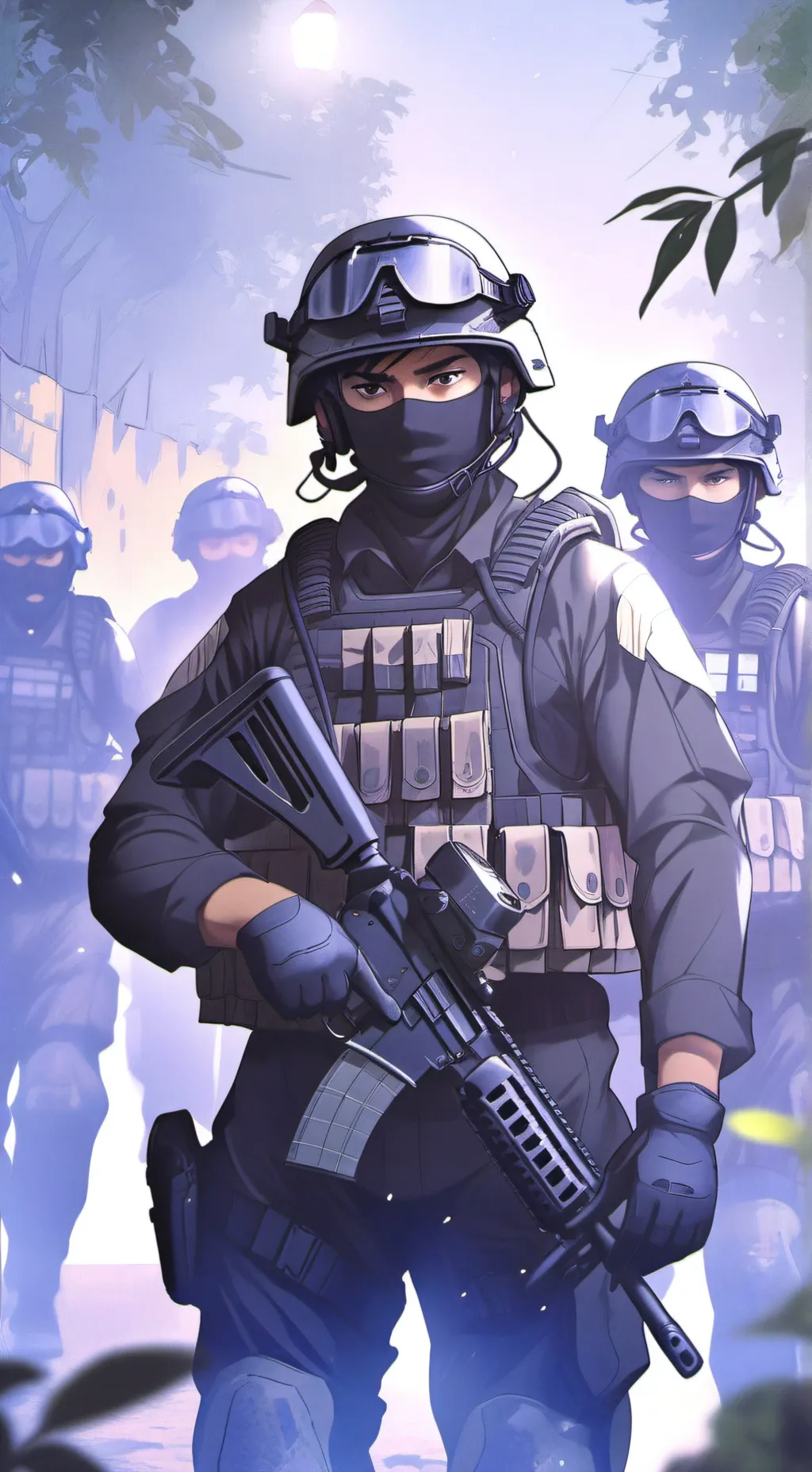 ai character: RAD TEAM  background