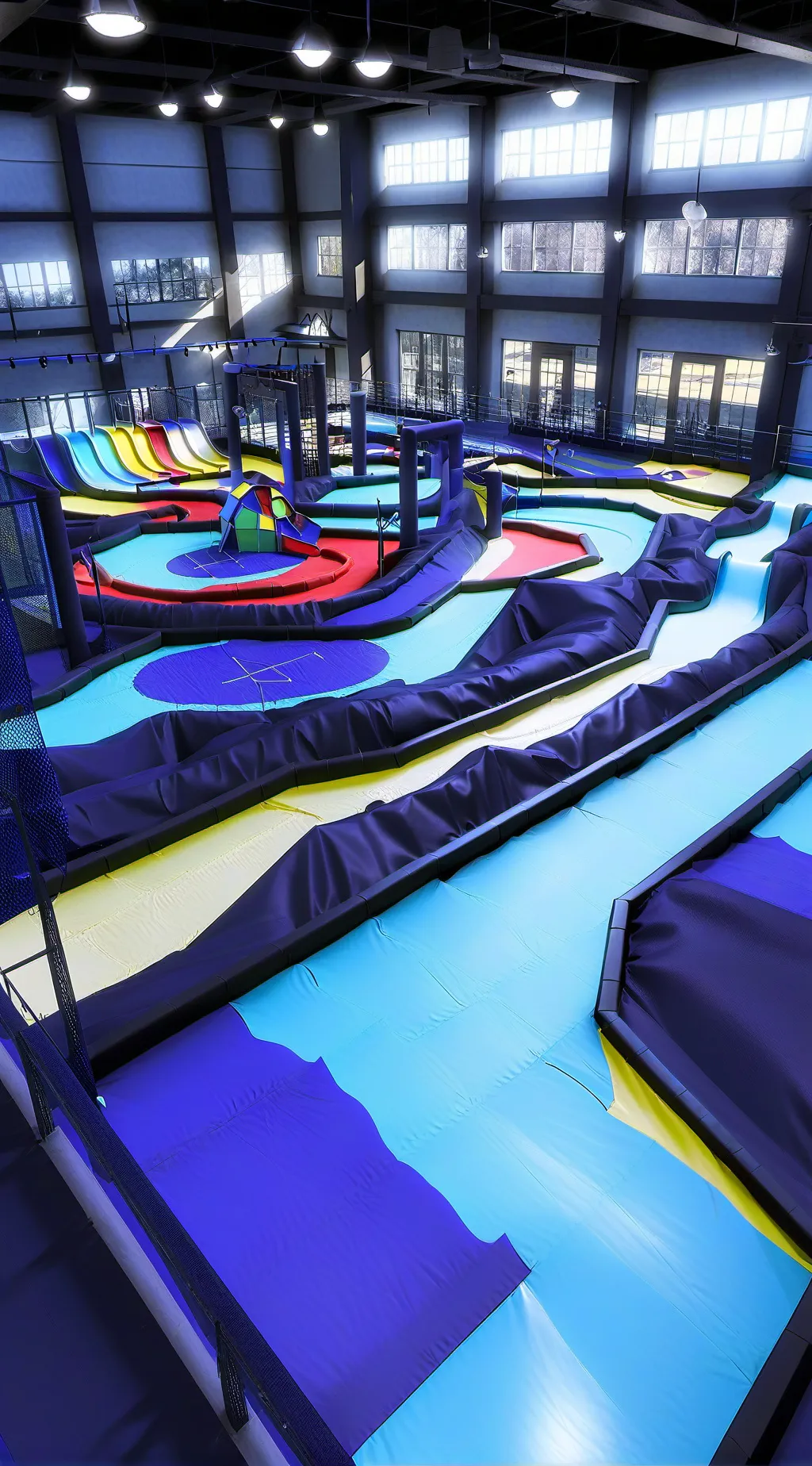 ai character: trampoline park  background