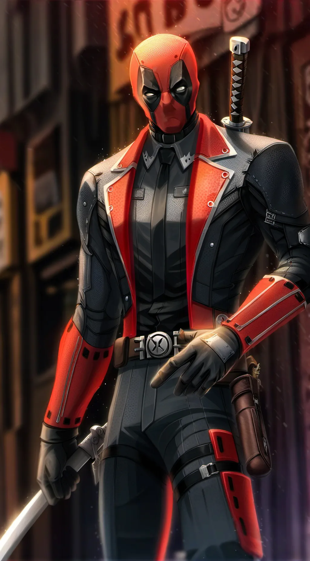 ai character: Deadpool  background