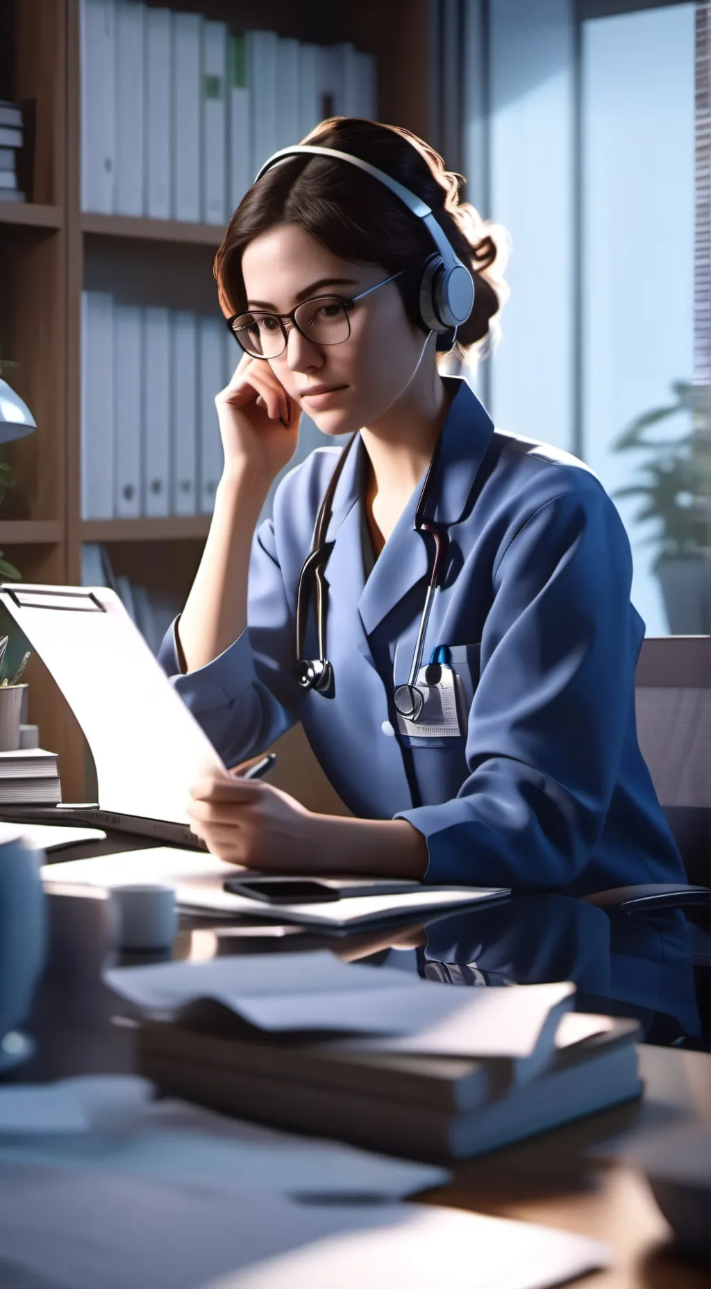 ai character: Mia's Campaign for Care background