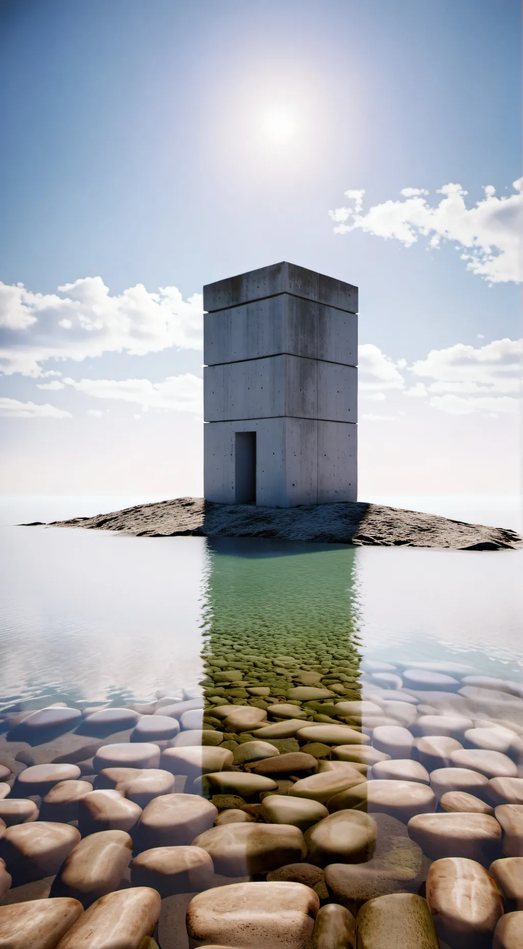 ai character: sea background