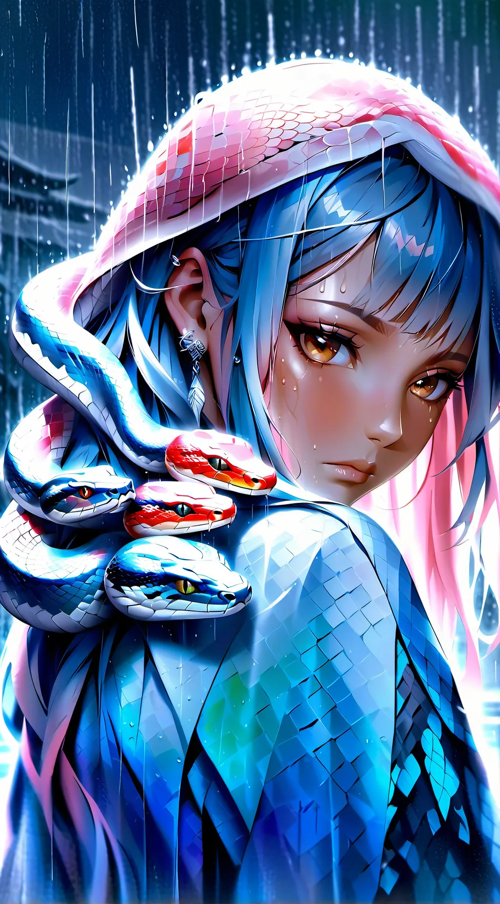 ai character: Unforgettable🌧️🌄 background