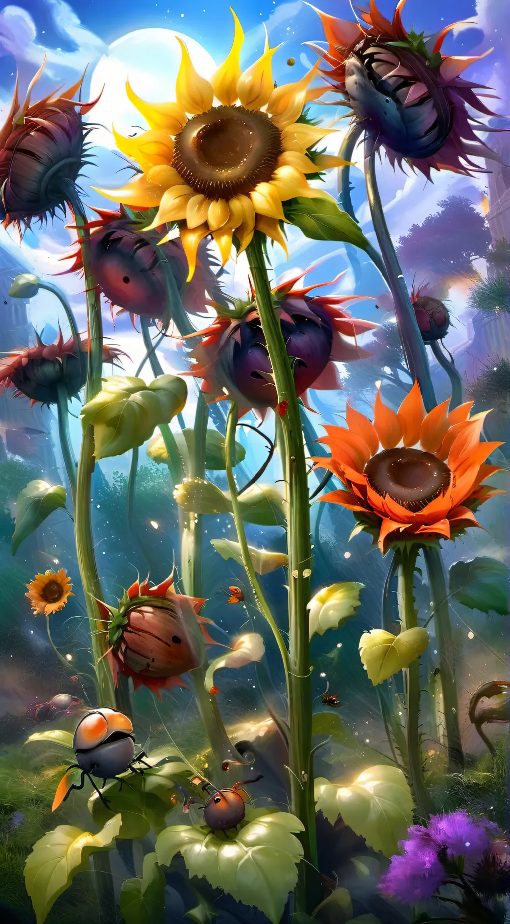 ai character: PLANTS VS BRAINROT background