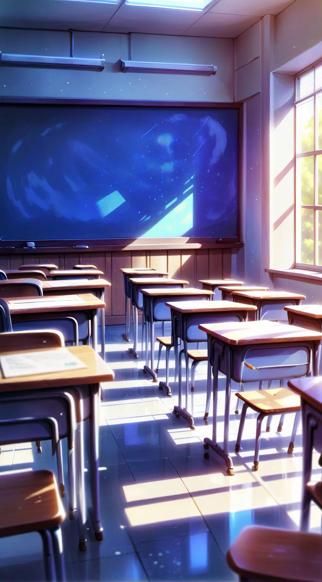 ai character: Classroom background