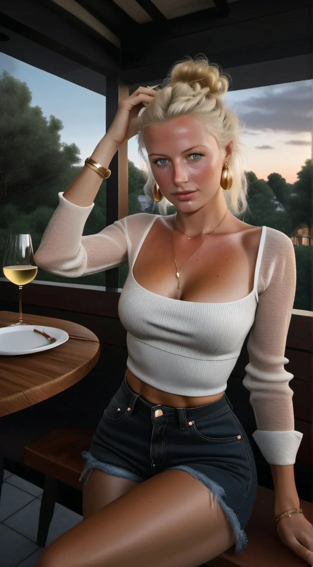 ai character: Ava black background