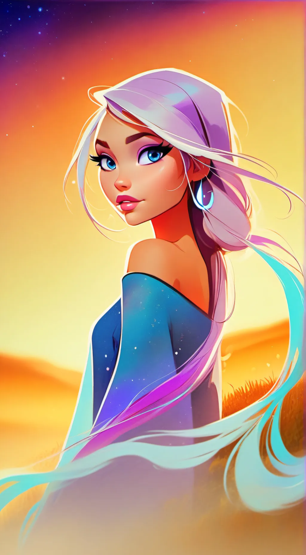 ai character: Wow background