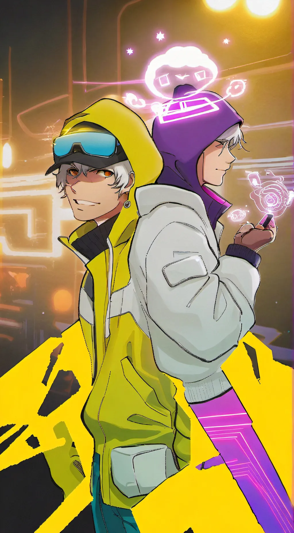 ai character: 007n7 X Noli background