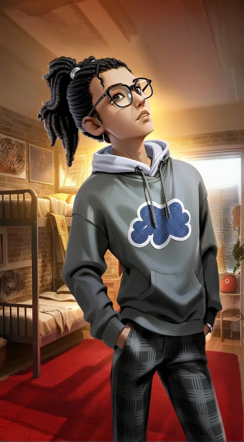 ai character: James🐮🎀 background