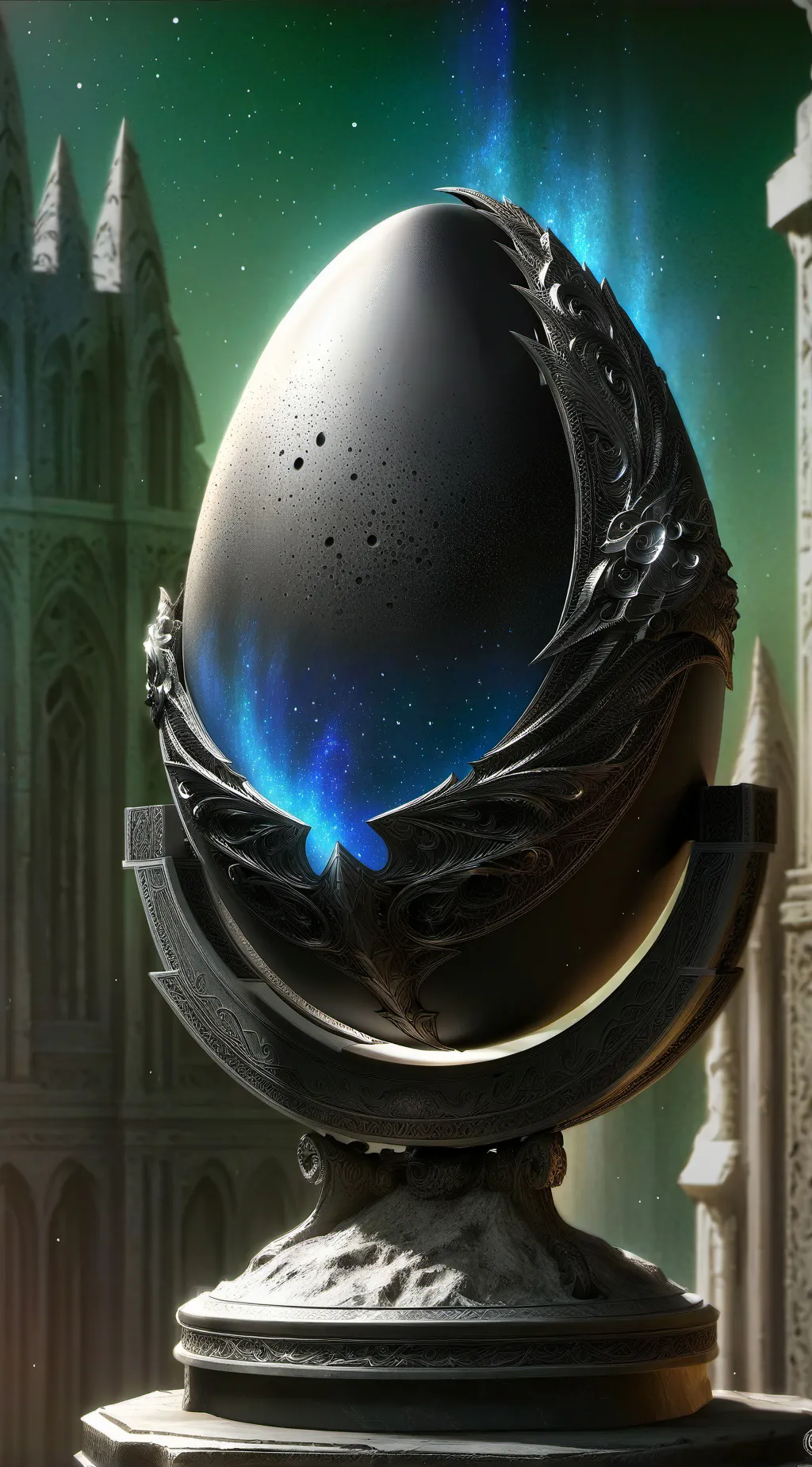 ai character: moon`dancer egg background