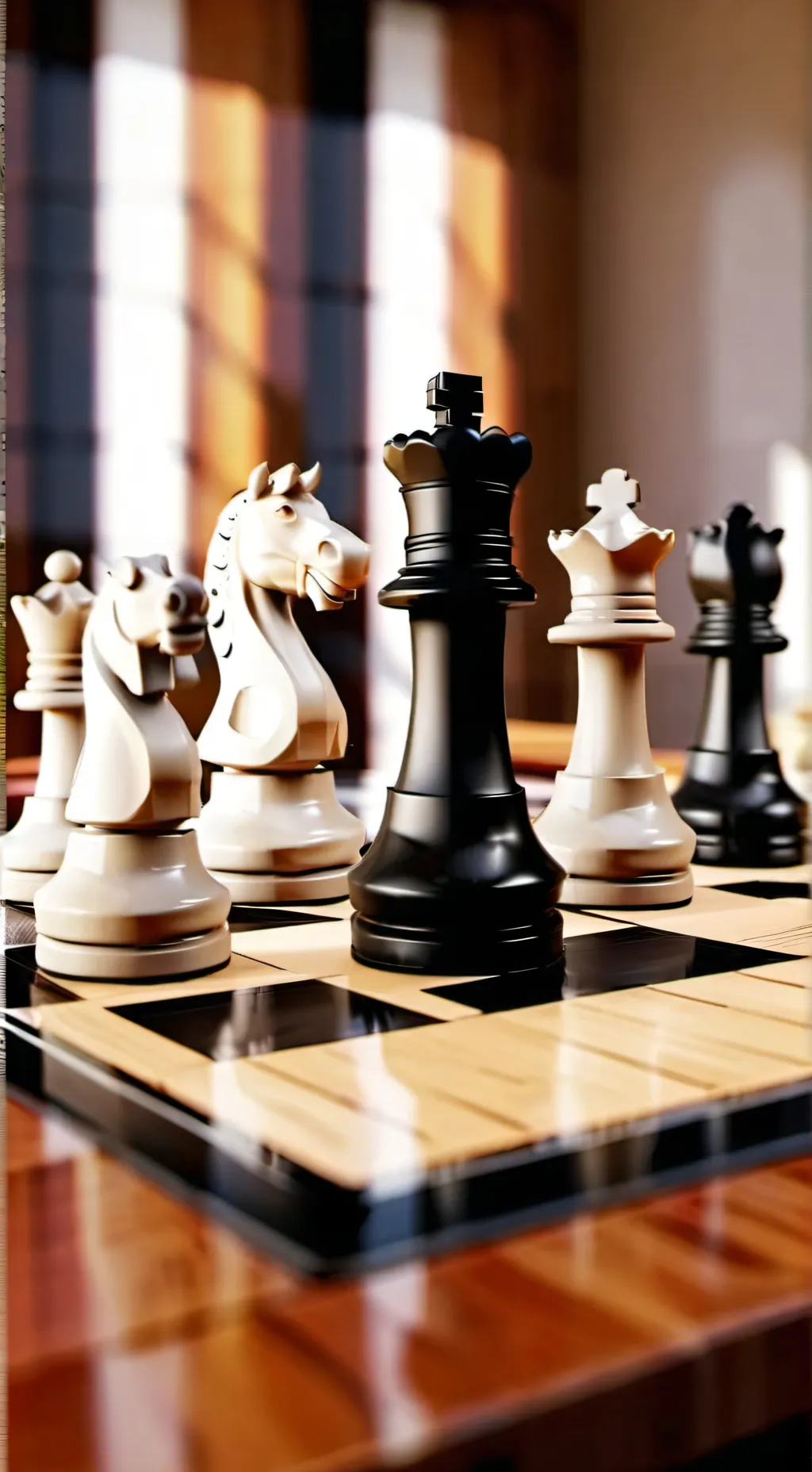 ai character: Ajedrez de piscina background