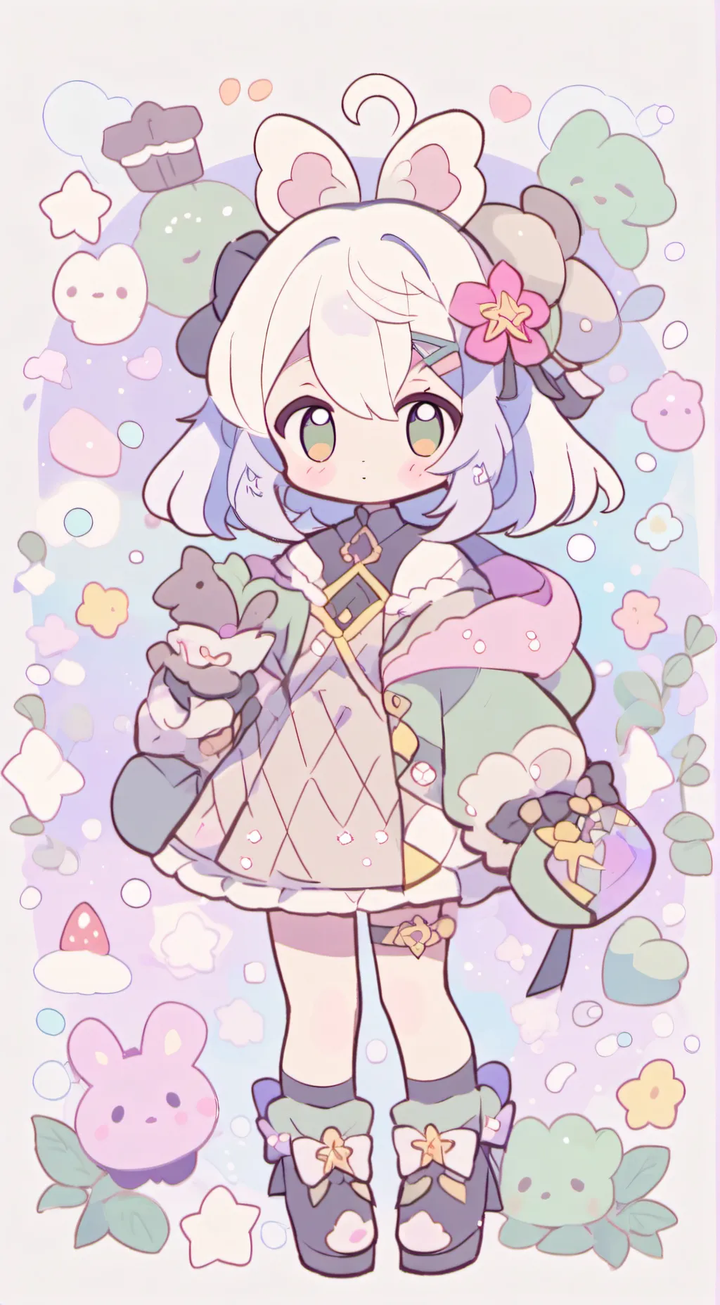 ai character: freaky sprout....  background