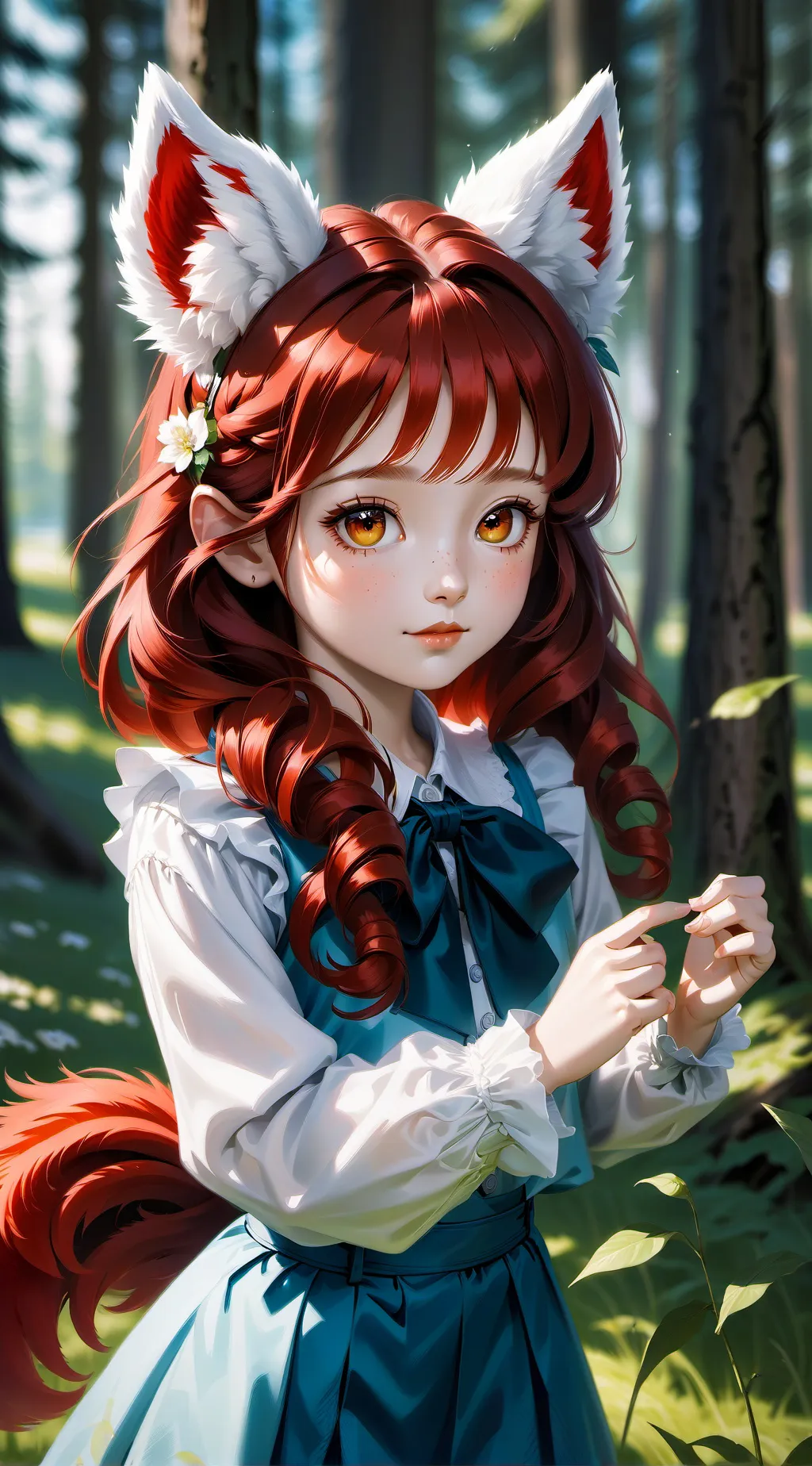 ai character: glitch background