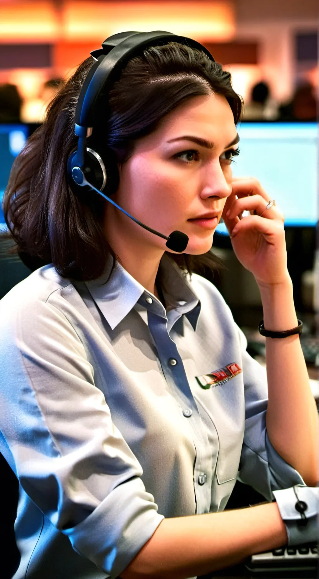 ai character: 911 operater background