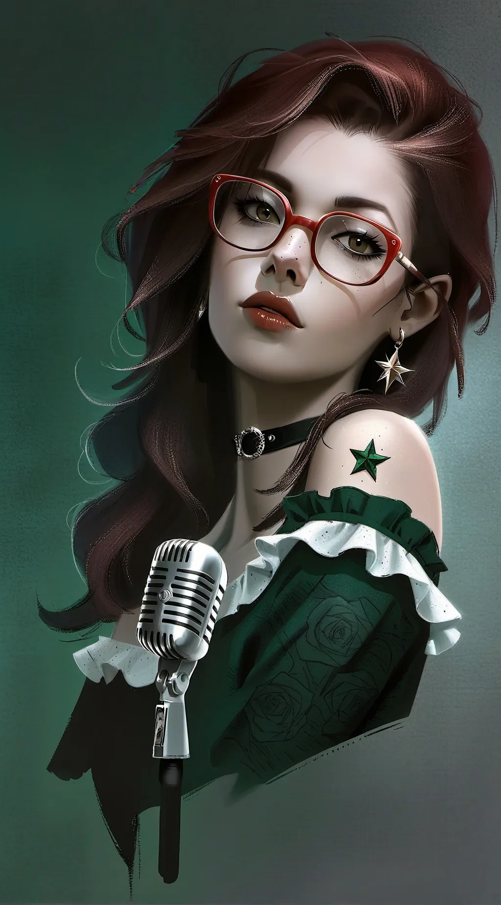 ai character: Vesper Fox background