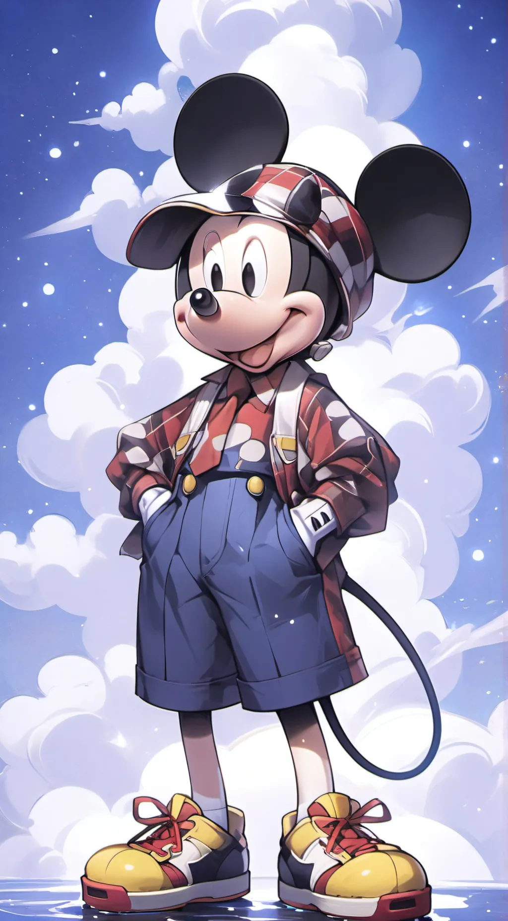 ai character: Mickey munch background