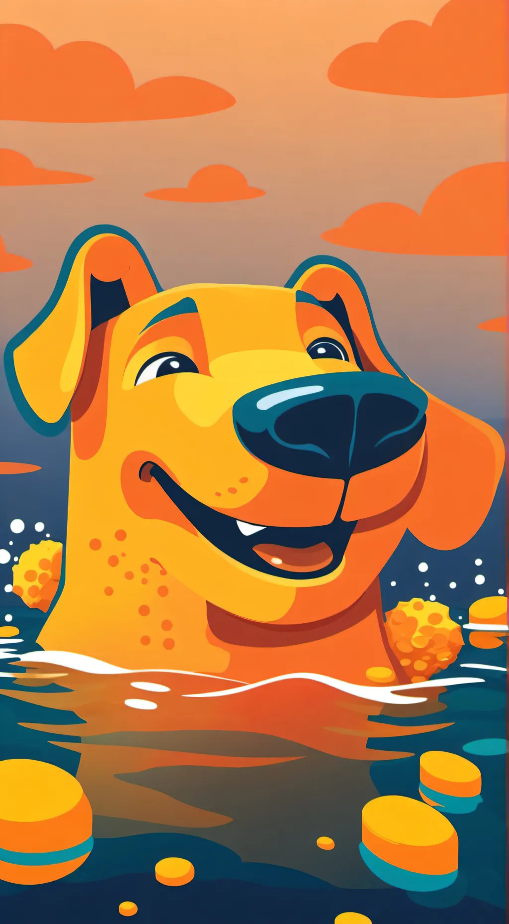 ai character: SpongeBob  background