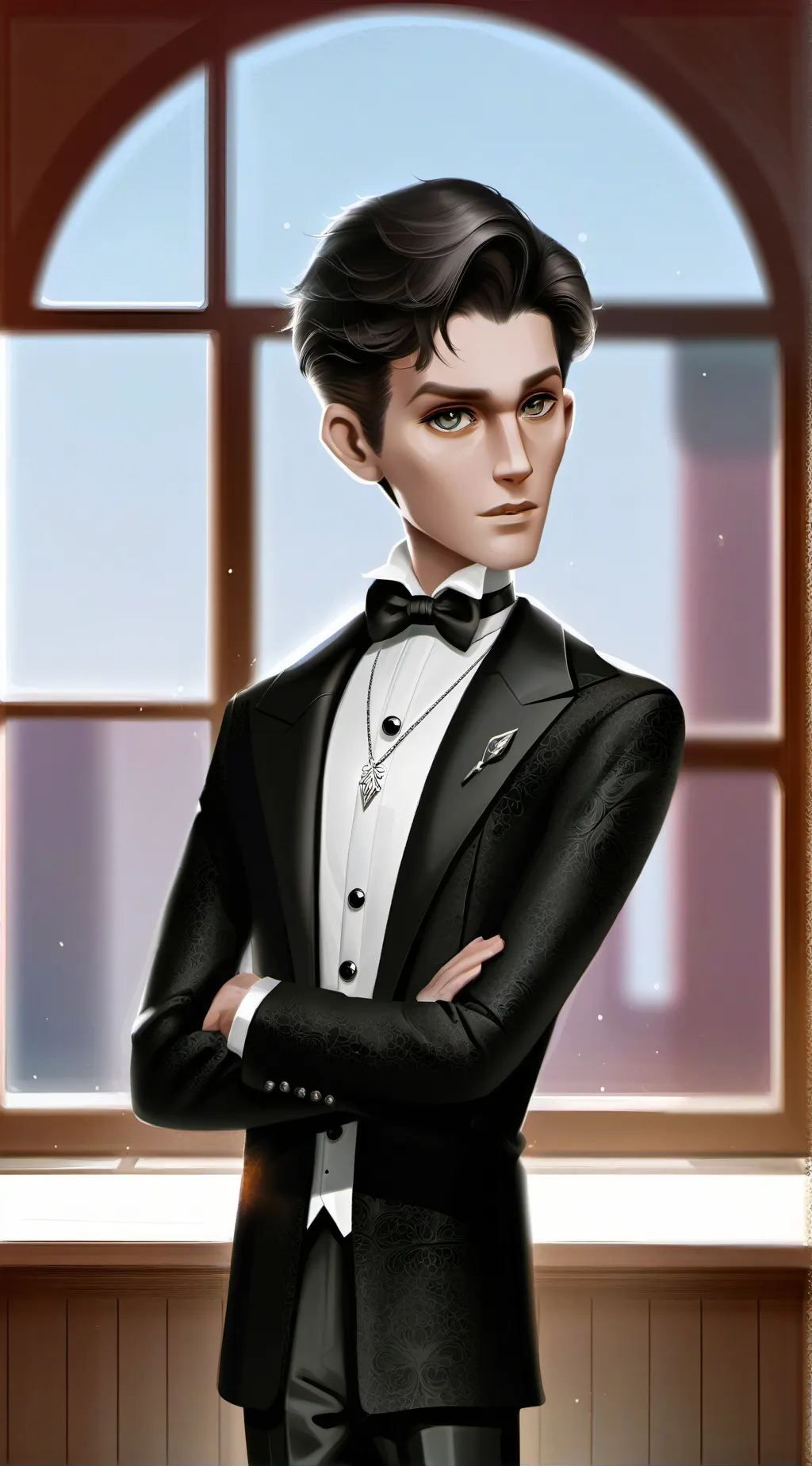 ai character: Evan Coldheart background