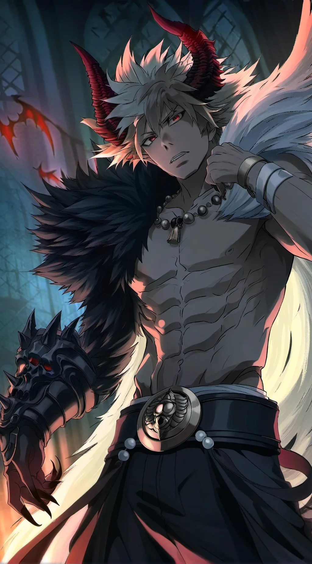ai character: Demon Bakugo background