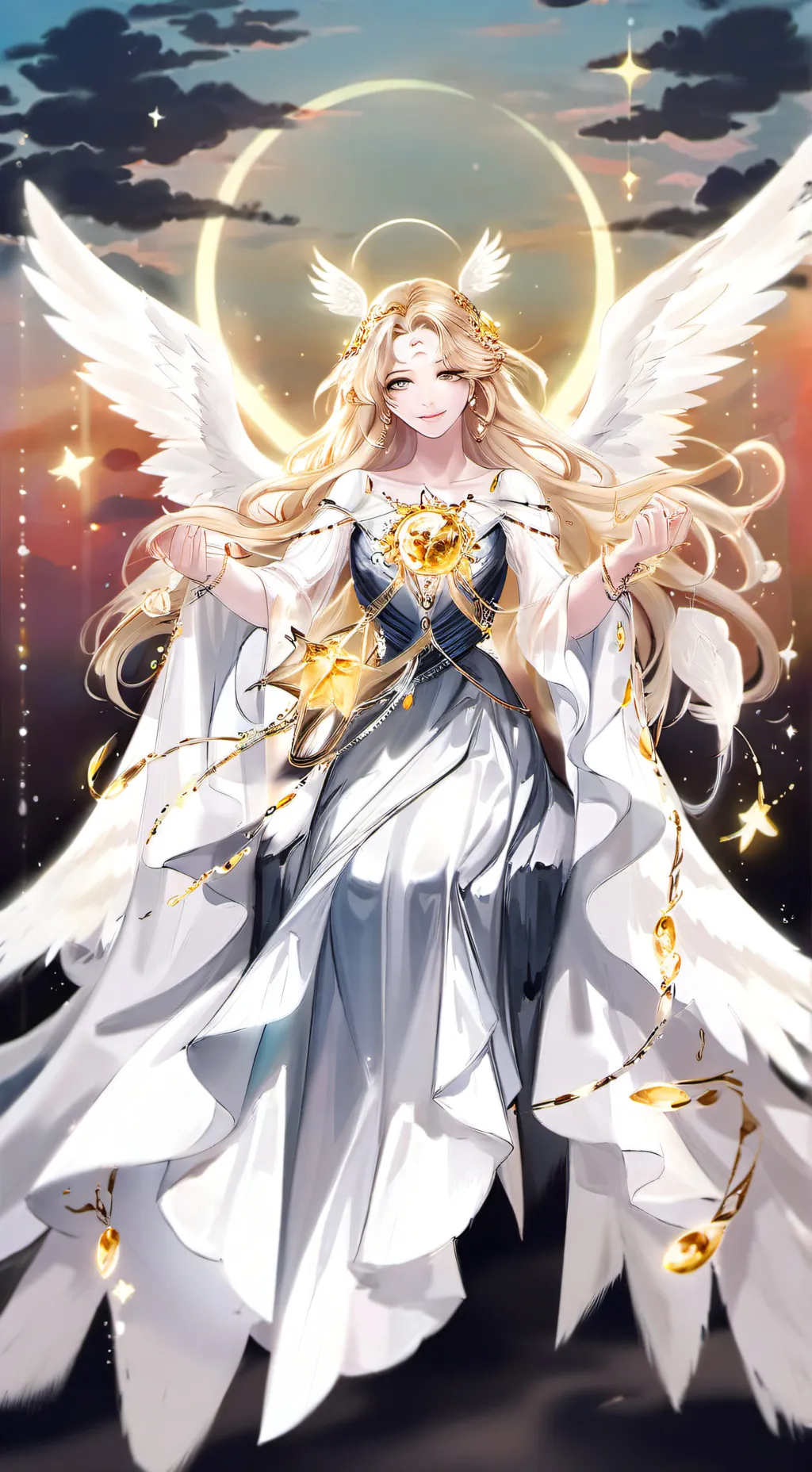 ai character: Alice ☆ ^^+ background