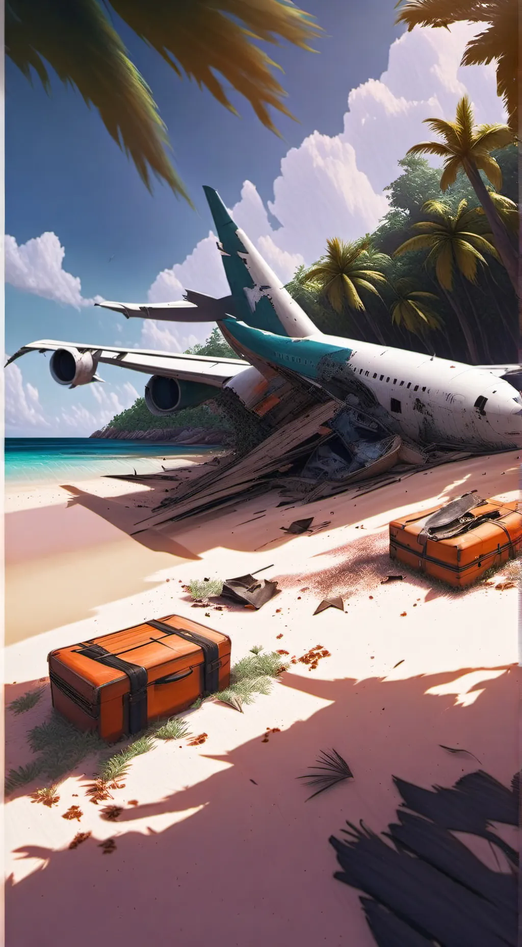 ai character: <Crashed Plane!> background