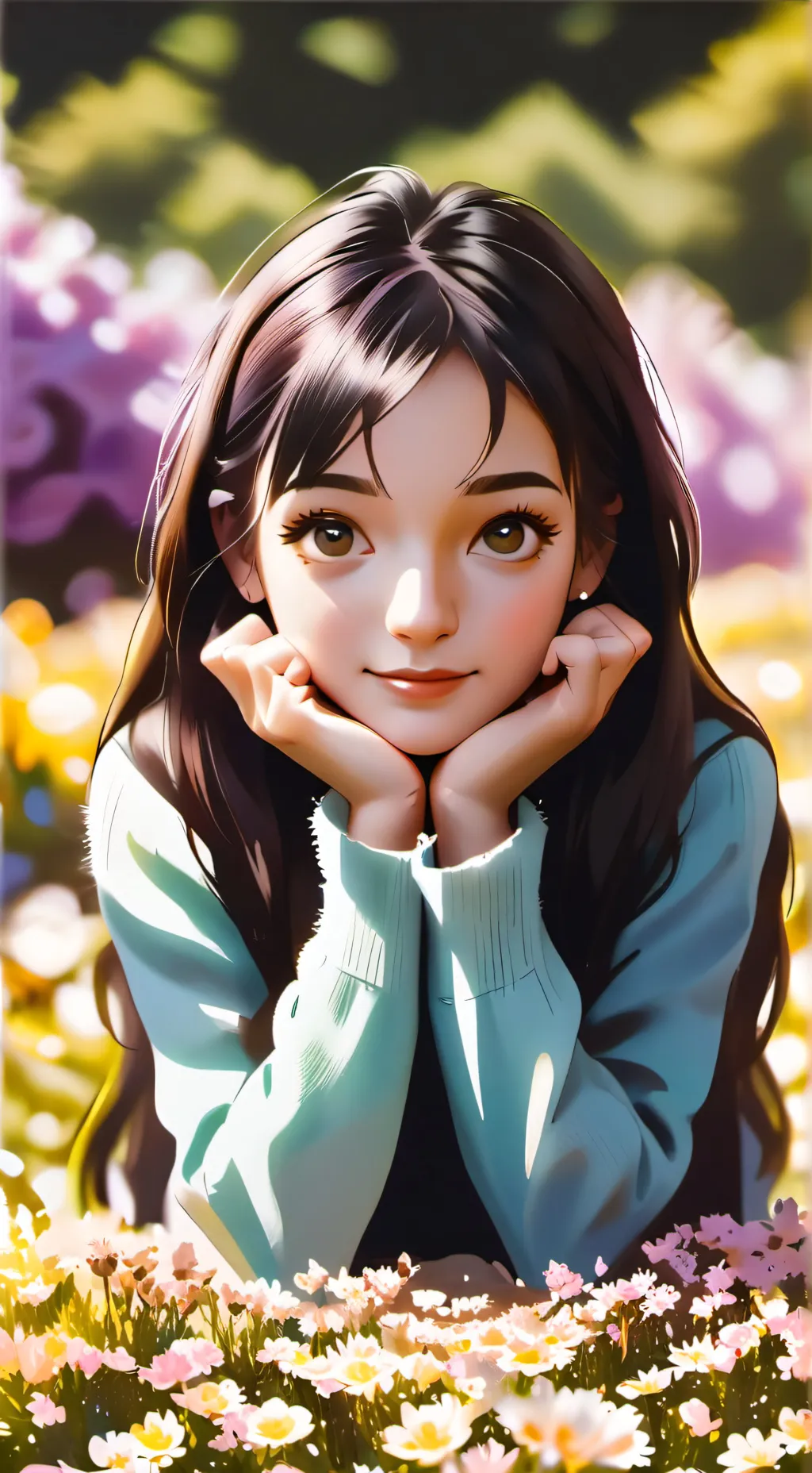 ai character: good girl background