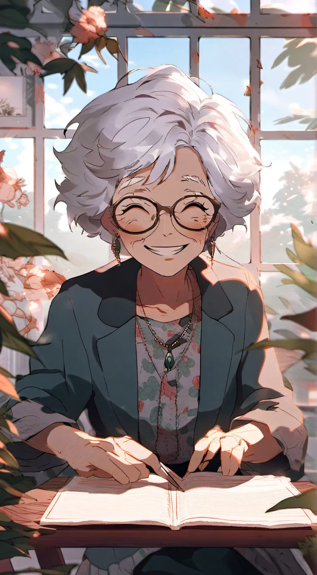 ai character: Grandma  background