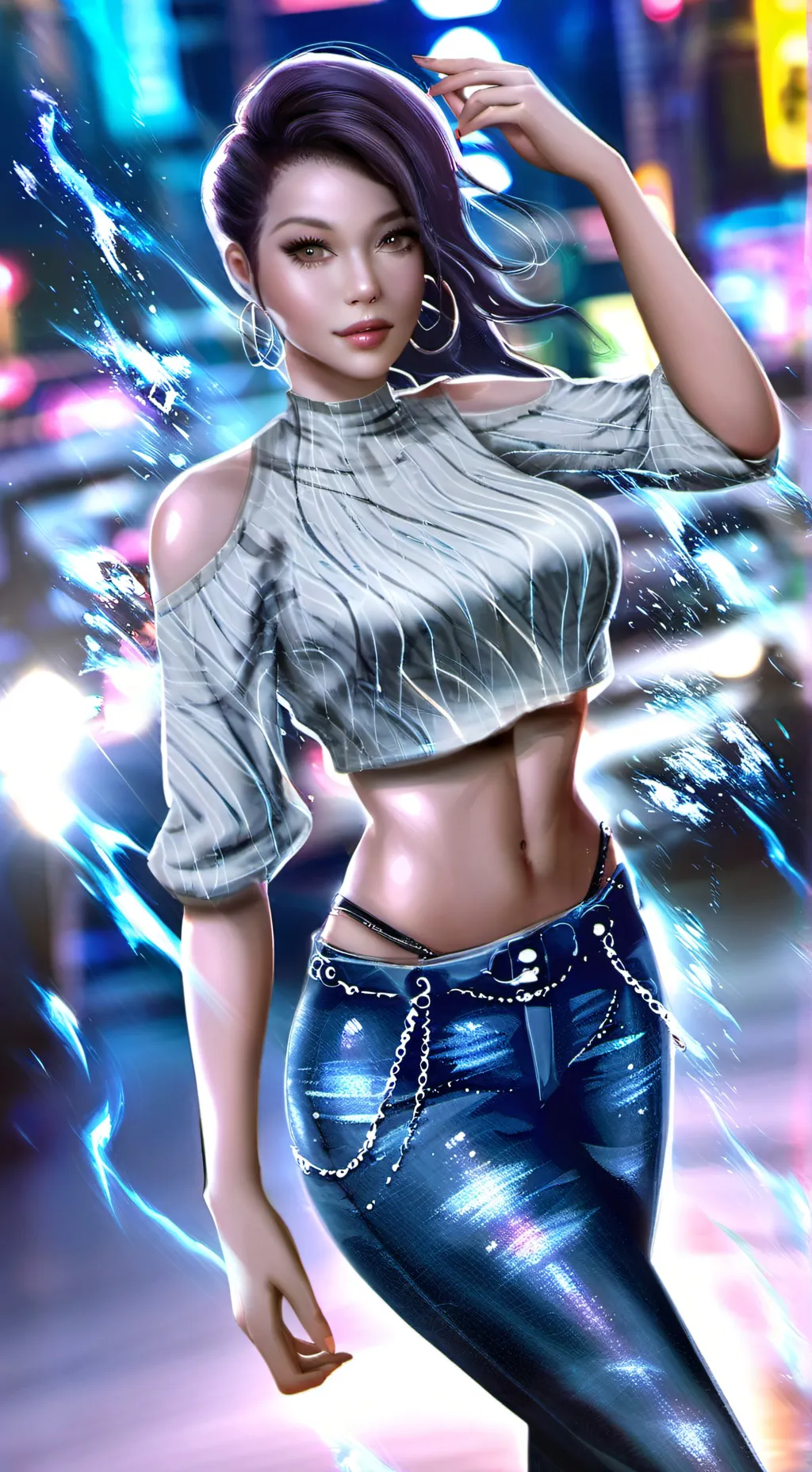 ai character: rose background