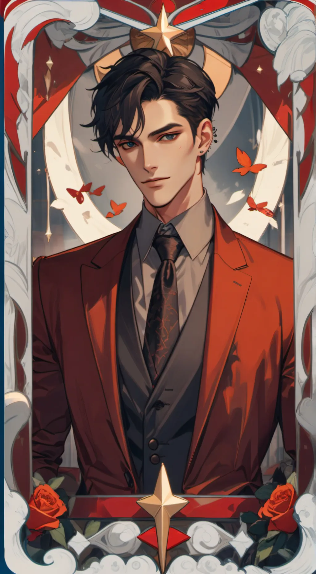 ai character: ash background