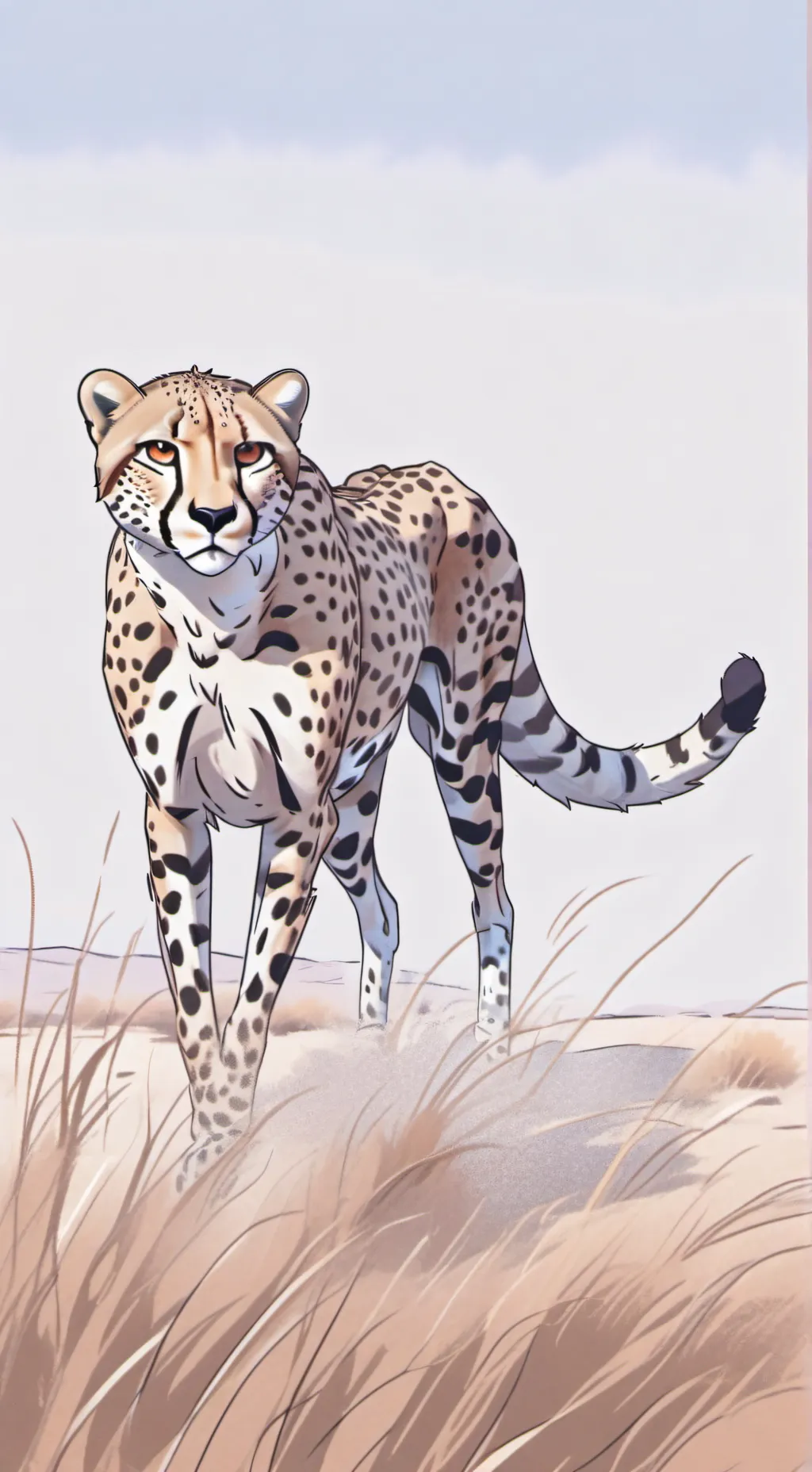 ai character: гепард  background