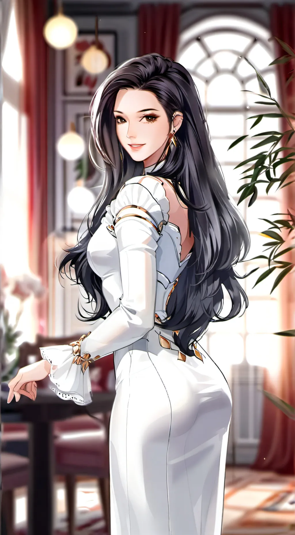 ai character: Lisbeth  background