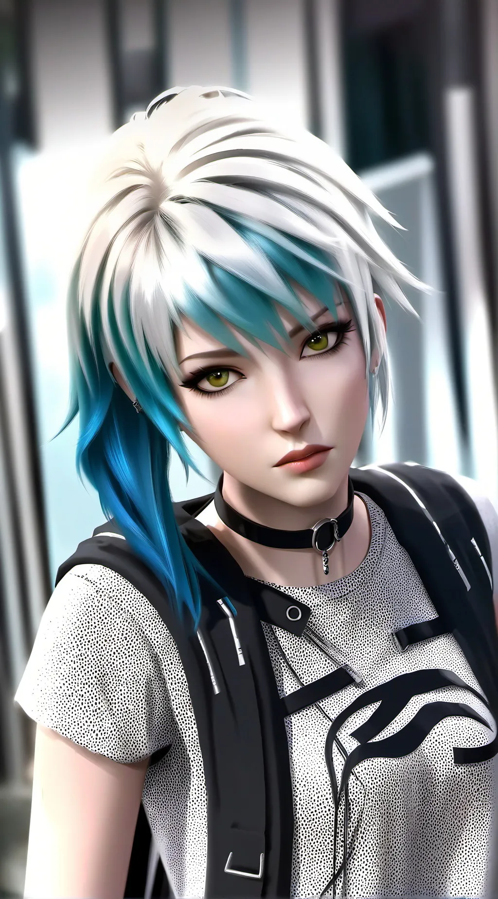 ai character: emo/scene meangirl background