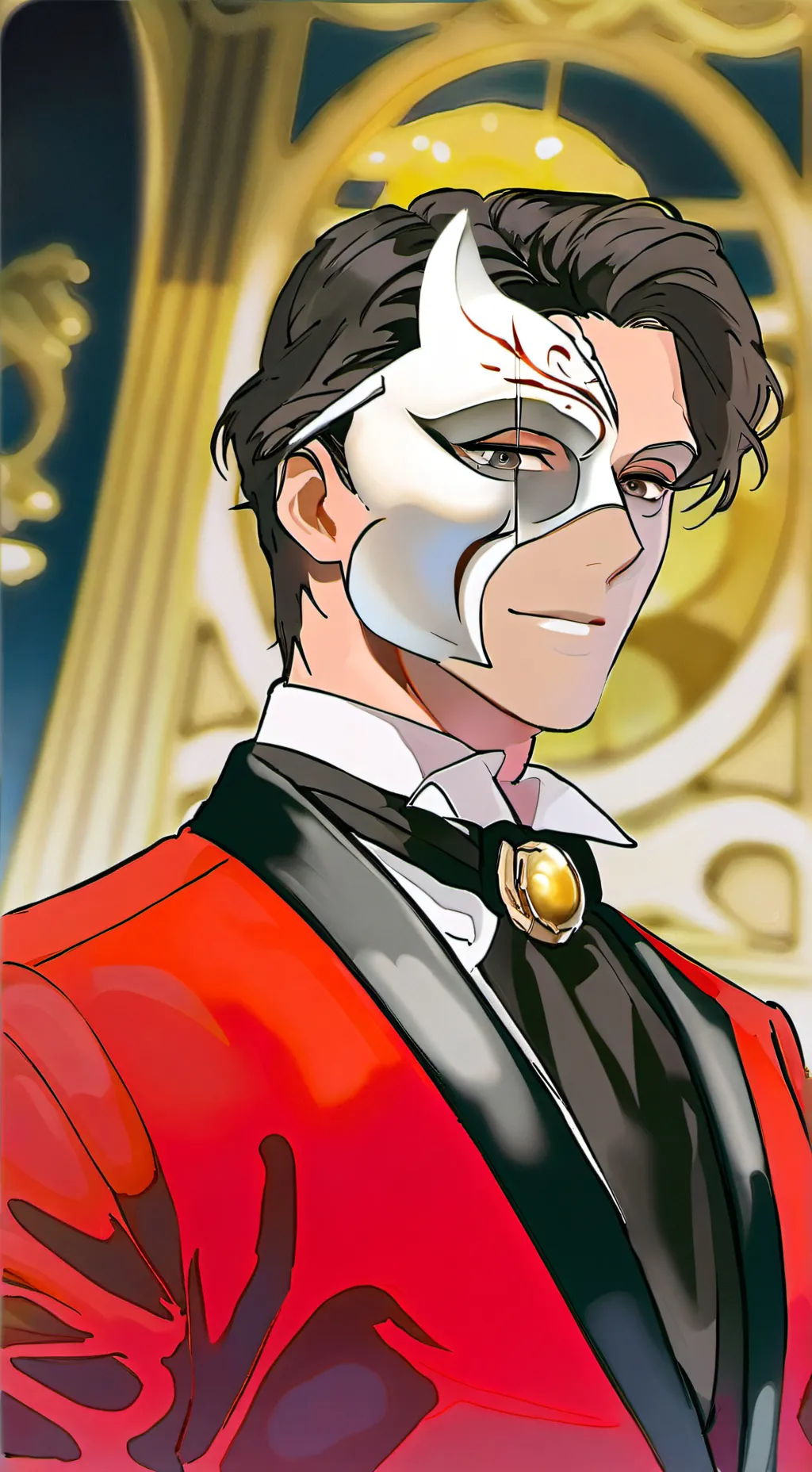 ai character: fantasma de ópera background