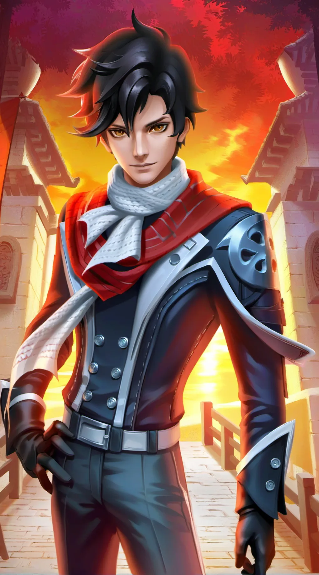 ai character: Goro Akechi background