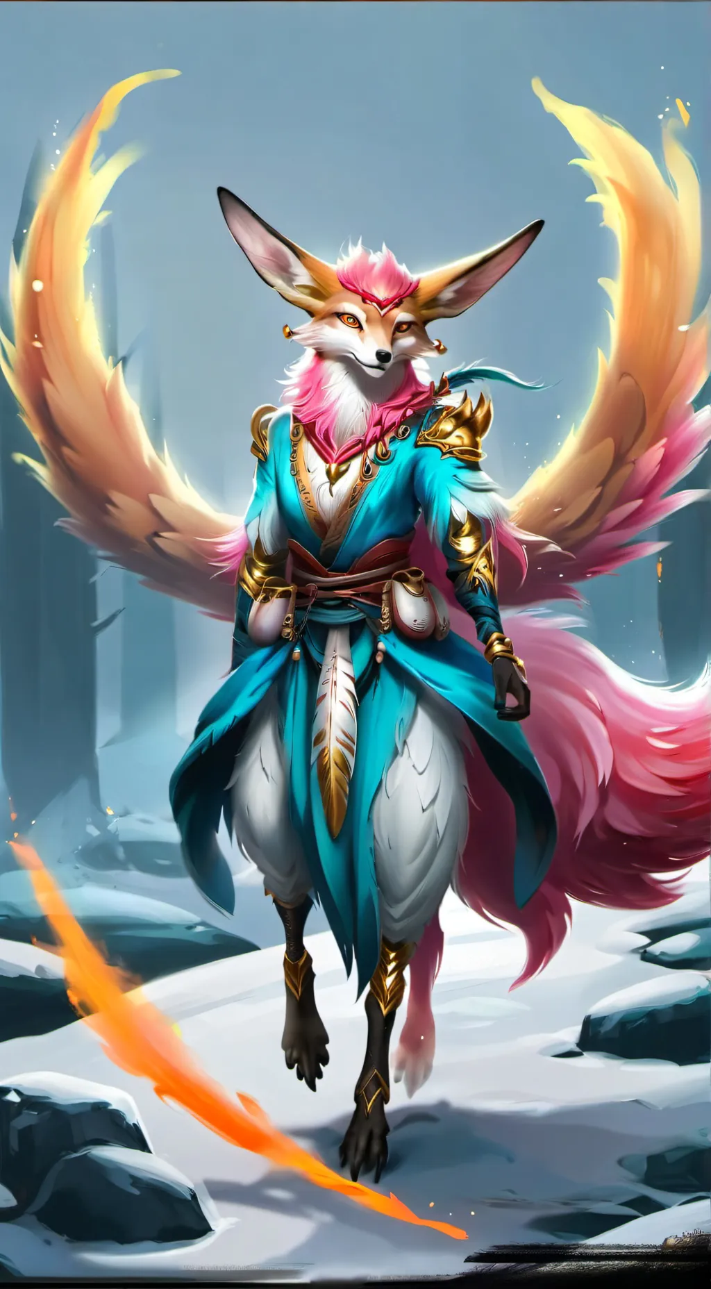 ai character: Fira background