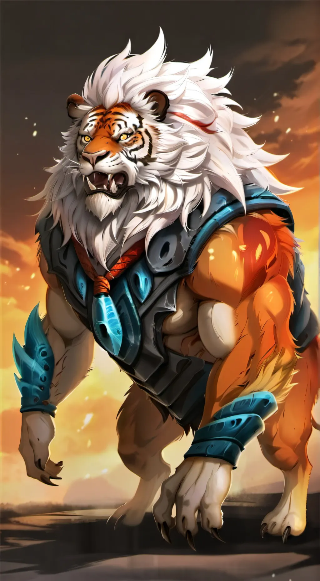 ai character: Razgor the Blazing background