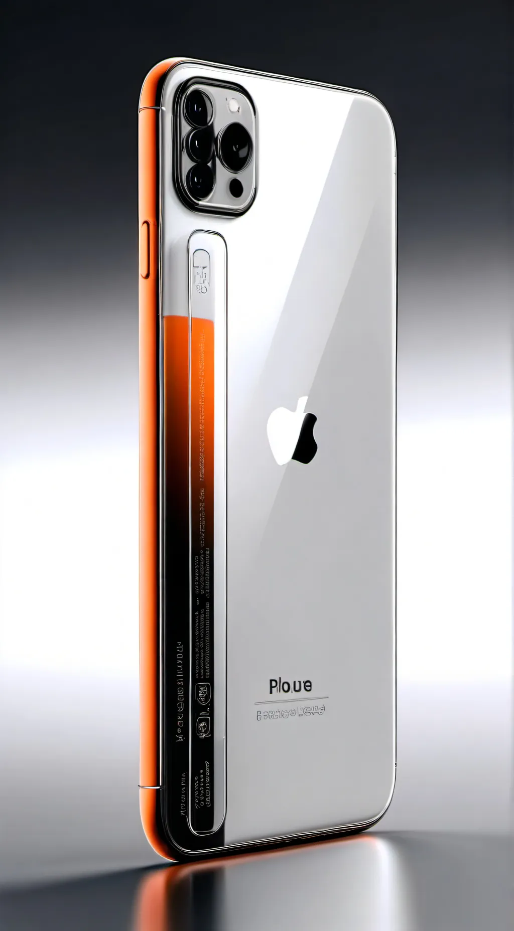 ai character: iphone 17 pro max  background