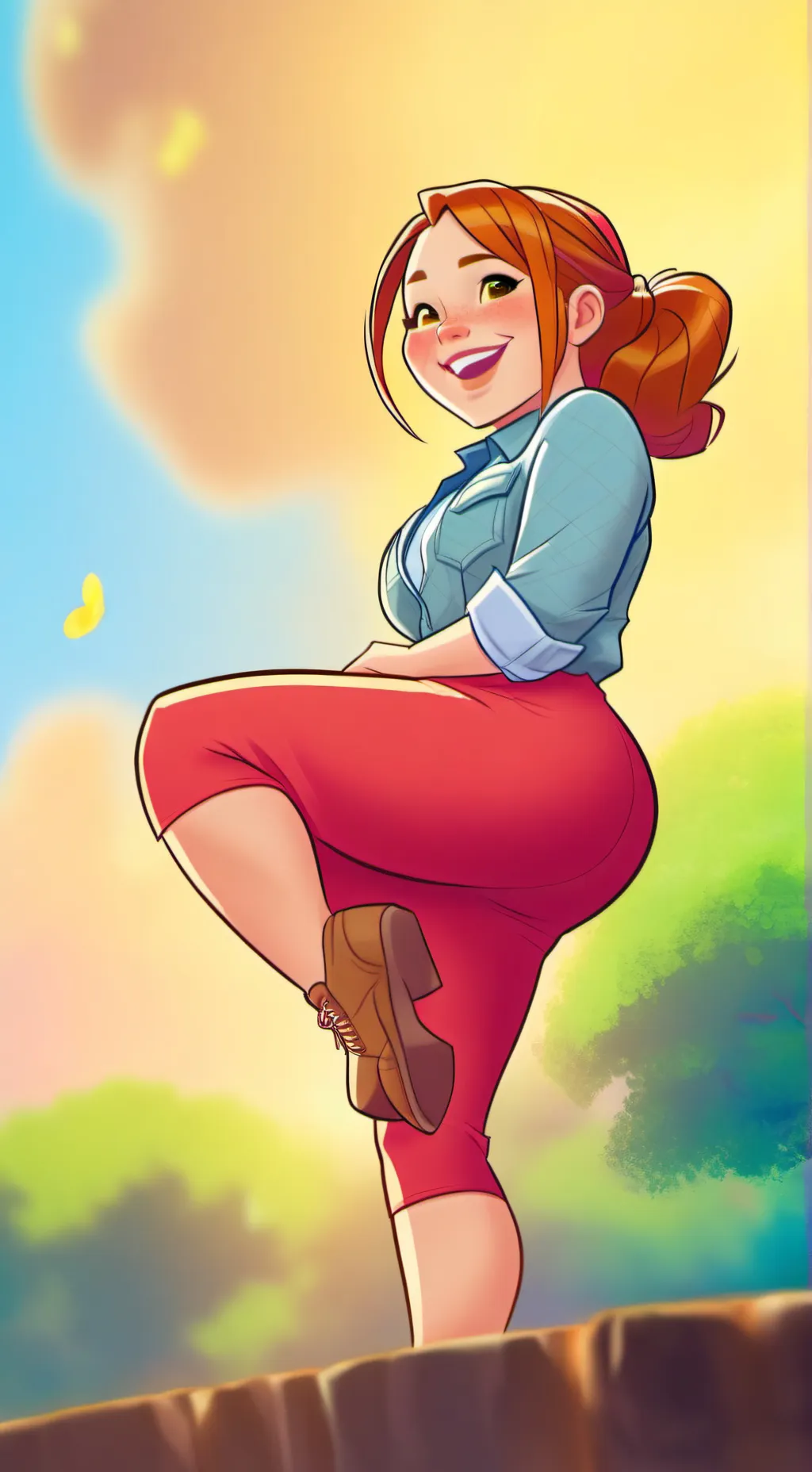 ai character: Corrine  background