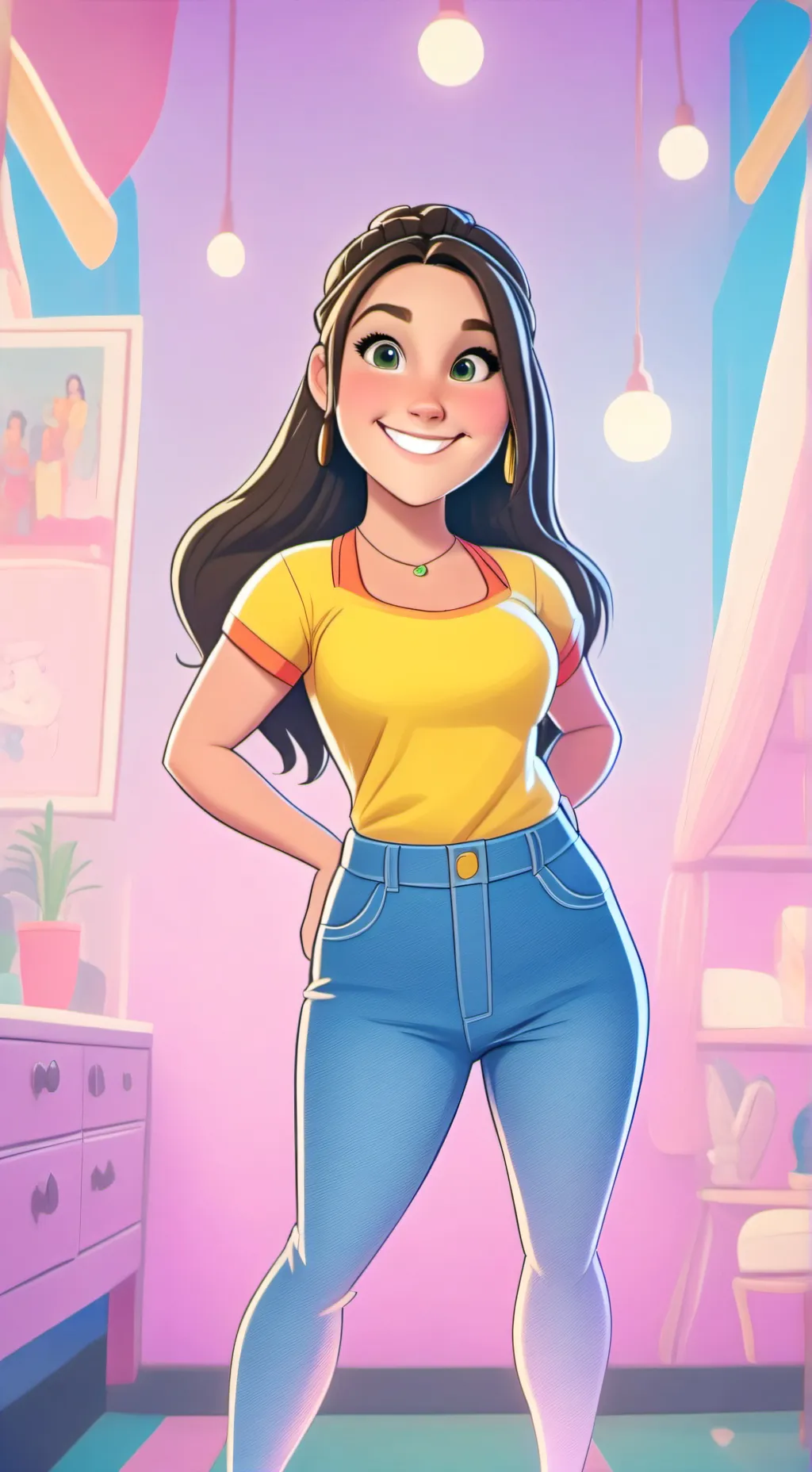 ai character: Kylie  background