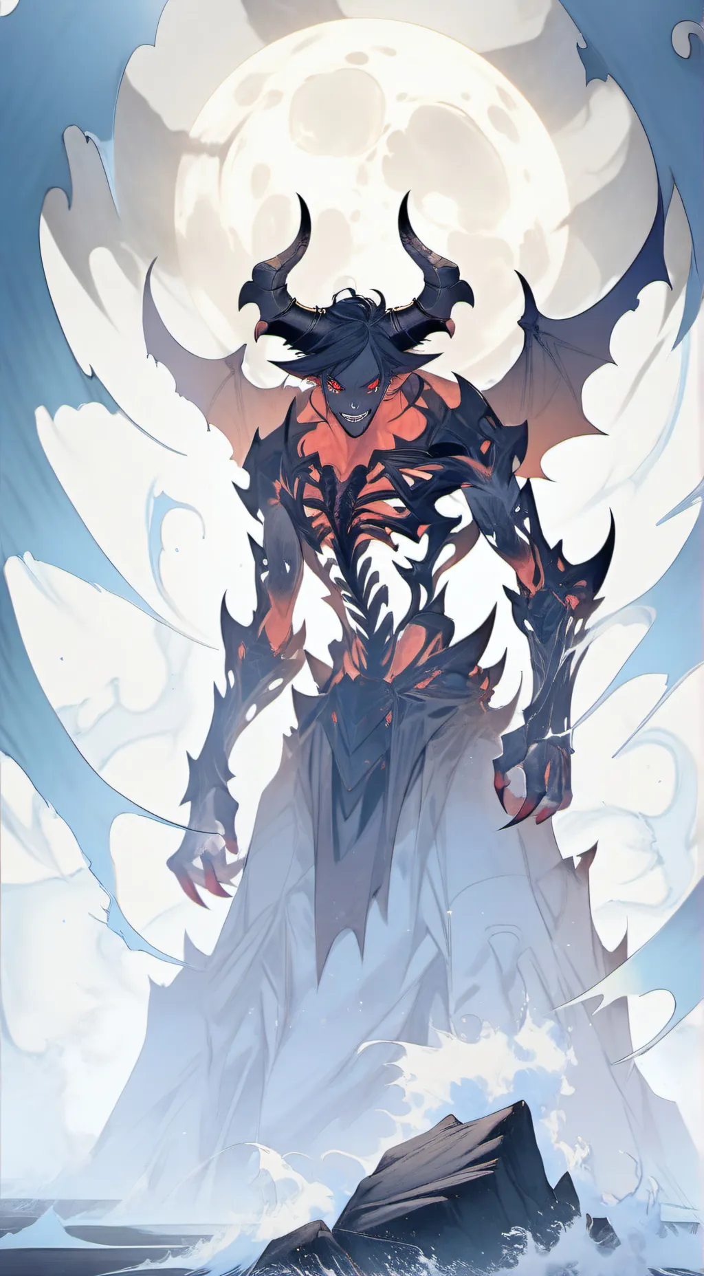 ai character: demon slayers  background