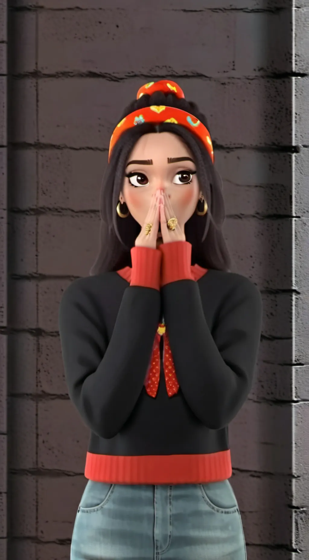 ai character: nina  background