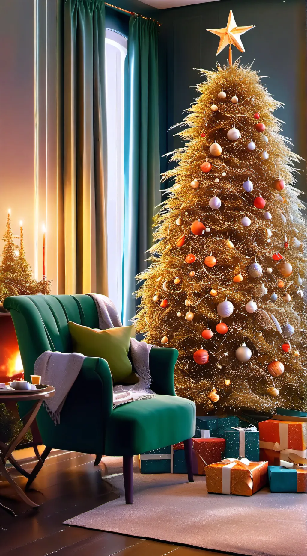 ai character: FS sus Christmas!! background