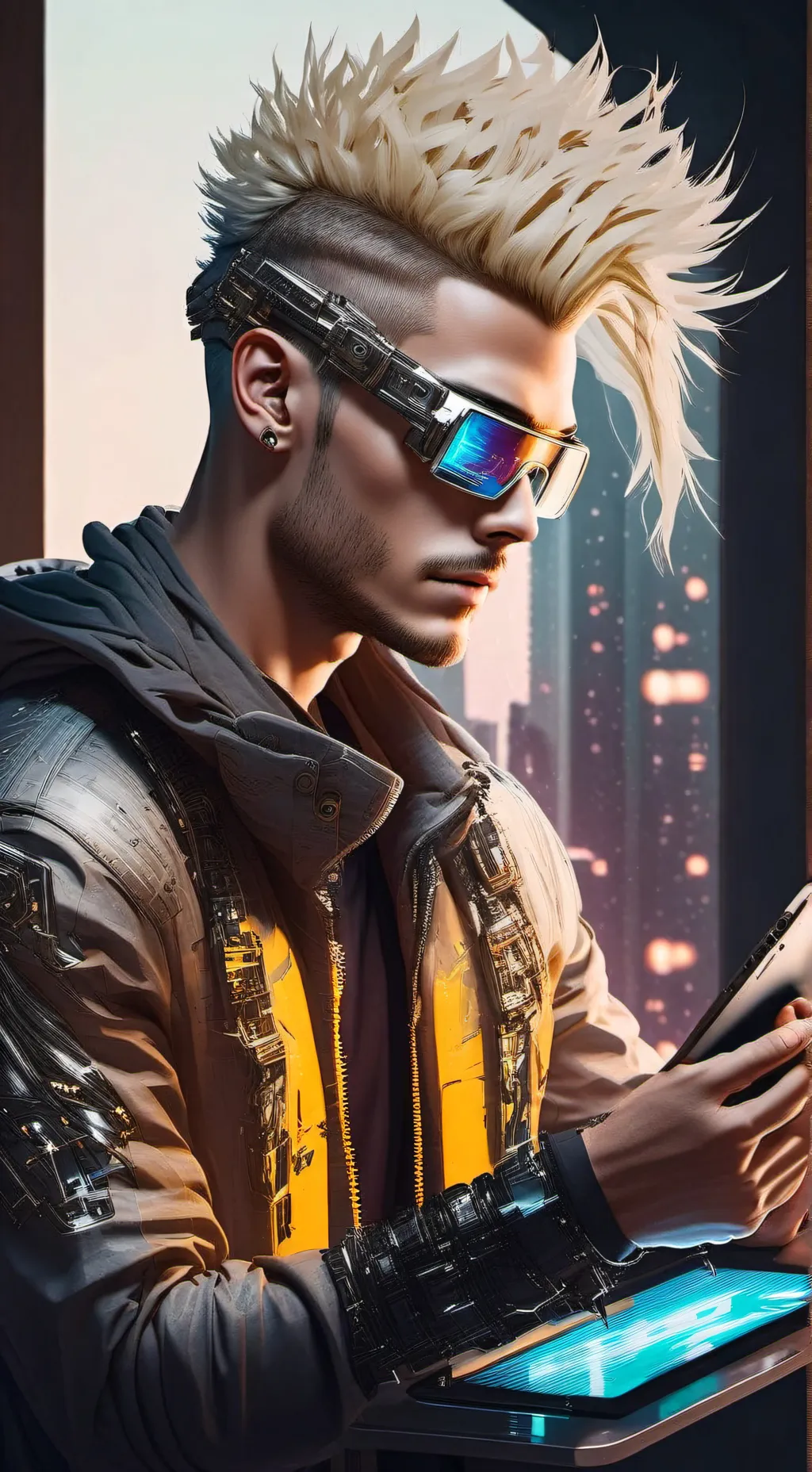 ai character: The Connoisseur of Virtual Experiences background