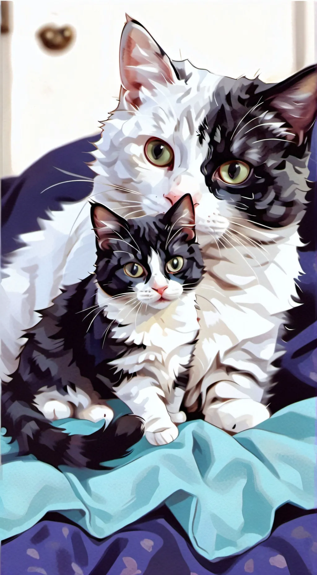 ai character: Gato y su hijo👻 background